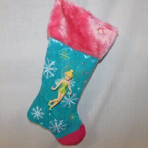 VTG Disney Gemmy Tinkerbell  Fairy Musical Christmas Stocking 16" *READ